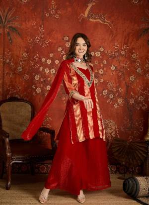 Garb These Suit in Fine Colored Pair With Bottom And Dupatta.These Top Are Fendy And Bottom Are Fabricated On Fendy Pair With Fendy Dupatta.Its Beautified With Designer Embroidery Work.