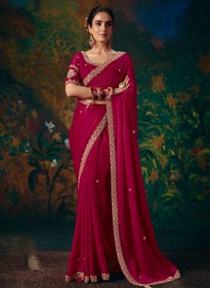 Attractive These Fancy Party And Fastival Wear Saree in Fine Colored.These Saree Are Chiffon Satin Silk And Blouse is Fabricated On Chiffon Satin Silk.Its Beautified With Designer Beads Coding Embroidery,Beads Detailing,Stone Hand Work.