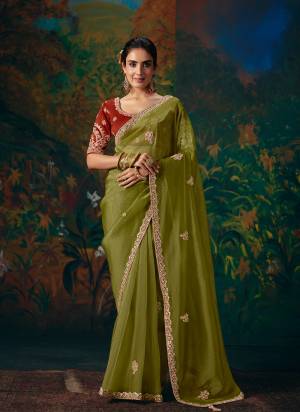 Attractive These Fancy Party And Fastival Wear Saree in Fine Colored.These Saree Are Organza Silk And Blouse is Fabricated On Benglori Silk.Its Beautified With Designer Beads Coding Embroidery,Beads Detailing,Stone Hand Work.