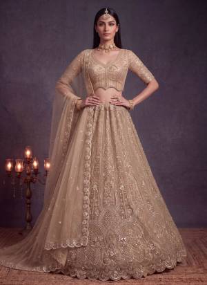 For A Fancy Designer Look,Grab These Lehenga Choli With Dupatta in Fine Colored.These Lehenga And Choli Are Net And Dupatta Are Fabricated On Net Pair.Its Beautified With Sequance,Thread Embroidery,Beads Work. 