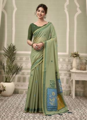 Looking These Fancy Party Wear Saree in Fine Colored.These Saree Are Cotton And Blouse is Cotton Fabricated.Its Beautified With Woven Designer.
