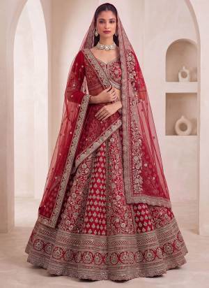 For A Fancy Designer Look,Grab These Lehenga Choli With 2 Dupatta in Fine Colored.These Lehenga And Choli Are Premium Silk And Dupatta Are Fabricated On Soft Net Pair.Its Beautified With Beads,Jari,Sequance Embroidery Work. 