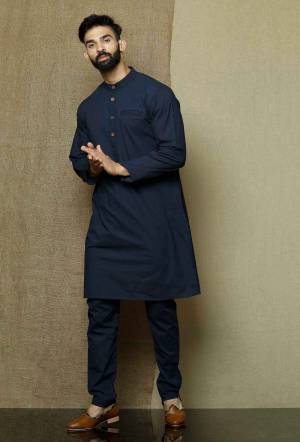 Grab This Amazing Pair Of Kurta And Payjama For Men Fabricated On Cotton. This Kurta Is Suitable For Festive Wear Or Any Wedding Functions. It Is Light In Weight and Can Be Paired With Any Kind Of Bottom Like Chudidar, Pyjama Or Even Denims. Its Fabric Is Soft Towards Skin And Avialable In All Sizes. Buy Now. 