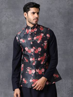 Here Is A Rich And Decent Looking Readymade Pair Of Men's Jacket. This Jacket Are  Satin Printed Fabricated. Buy This Pair For The Upcoming Wedding And Festive Season. 

