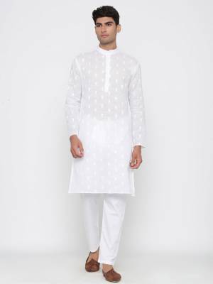 Take your ethnic style quotient to the next level by wearing this fashionable kurta set By Cotton Fabeic In Wevon Design. which has been designed keeping the latest trends in mind. This set is a must have in a men's ethnic wardrobe.