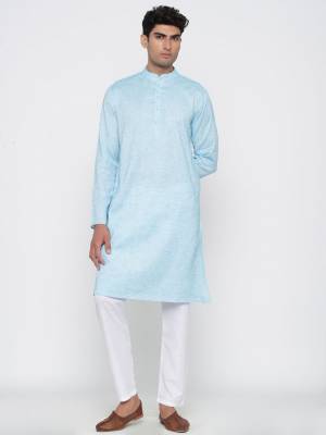 Take your ethnic style quotient to the next level by wearing this fashionable kurta set By Cotton Fabeic In Wevon Design. which has been designed keeping the latest trends in mind. This set is a must have in a men's ethnic wardrobe.