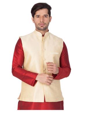 Here Is A Rich And Decent Looking Readymade Pair Of Men's Jacket. This Jacket Are Cotton Fabricated. Buy This Pair For The Upcoming Wedding And Festive Season. 

