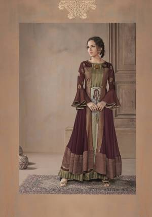 Flaunt Your Rich And Elegant Taste Wearing This Designer Readymade Long Gown In English Color. This  Pretty Gown Is Fabricated On Blend Cotton Beautified With Designer Printed. Its Fabric Is Soft Towards Skin And Easy To Carry All Day Long. 