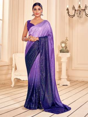 Garb This Party Wear Saree Are Fine Saree Paired With Matching Blouse.This Heavy Designer Sequance Embroidery Work Saree Is Art Silk Based And Blouse Are Art Silk Fabric. Which Gives A Rich Look To Your Personality. Buy This Pretty Saree Now.