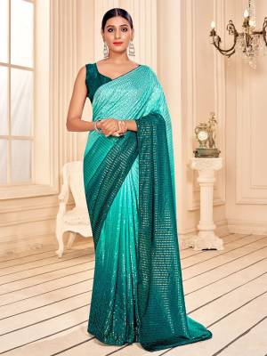 Garb This Party Wear Saree Are Fine Saree Paired With Matching Blouse.This Heavy Designer Sequance Embroidery Work Saree Is Art Silk Based And Blouse Are Art Silk Fabric. Which Gives A Rich Look To Your Personality. Buy This Pretty Saree Now.