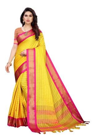 Adorn The Pretty Angelic Look Wearing This Heavy Wevon Designer Saree In Fine Color Paired With Blouse. This Saree Is Fabricated On Soft Silk Paired With Blouse. Its Pretty Color Pallete Will Give An Attractive Look To Your Personality. 