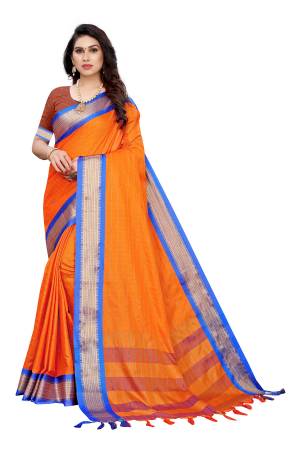 Adorn The Pretty Angelic Look Wearing This Heavy Wevon Designer Saree In Fine Color Paired With Blouse. This Saree Is Fabricated On Soft Silk Paired With Blouse. Its Pretty Color Pallete Will Give An Attractive Look To Your Personality. 