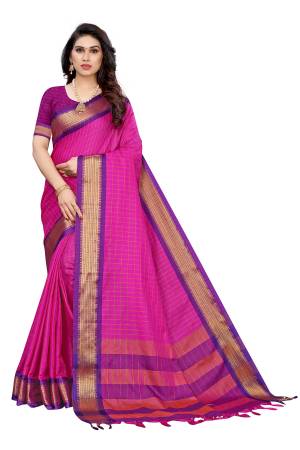 Adorn The Pretty Angelic Look Wearing This Heavy Wevon Designer Saree In Fine Color Paired With Blouse. This Saree Is Fabricated On Soft Silk Paired With Blouse. Its Pretty Color Pallete Will Give An Attractive Look To Your Personality. 