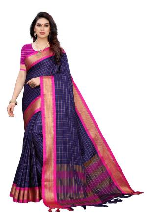 Adorn The Pretty Angelic Look Wearing This Heavy Wevon Designer Saree In Fine Color Paired With Blouse. This Saree Is Fabricated On Soft Silk Paired With Blouse. Its Pretty Color Pallete Will Give An Attractive Look To Your Personality. 