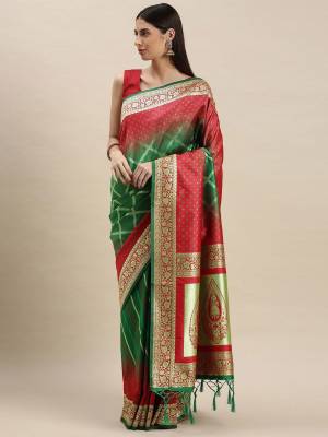 Garb This Partywear Saree Are Fine Saree Paired With Blouse.  This Heavy Designer Weaving Work Saree And Blouse Are Banarasi Silk Based Fabric. Buy This Pretty Saree Now.