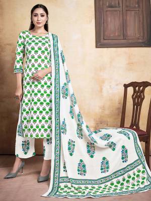 Attrective This Designer Redymade Suits In Fine Color Paired. Its Designer Top And Bottom Are Cotton Fabric And Dupatta Are Cotton With Designer Printed . Buy this Suit Now.