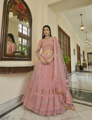 Look Attrective Partywear Heavy Designer Lehenga Choli And Dupatta In Fine Color. Lahenga Are Soft Net Choli Are Soft Net And Dupatta Is Organza Fabricated With Heavy Attractive Designer Embroidery Work. 