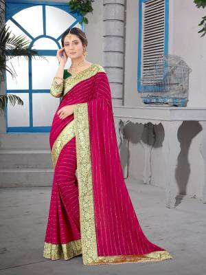 Attrective Look This Fastival Partywear Saree Are Fine Saree Paired With Blouse.This Saree Are Vichitra Silk And Blouse Are Mono Banglori Silk Based Fabric With Heavy Dew Drope With Moti And Banarasi Border. Buy This Pretty Saree Now.