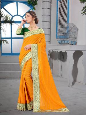 Attrective Look This Fastival Partywear Saree Are Fine Saree Paired With Blouse.This Saree Are Vichitra Silk And Blouse Are Mono Banglori Silk Based Fabric With Heavy Dew Drope With Moti And Banarasi Border. Buy This Pretty Saree Now.