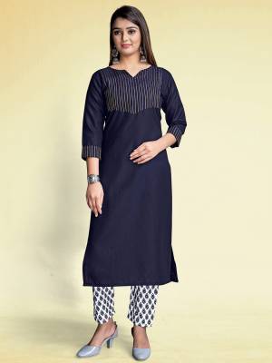 Grab This Readymade Long Dress In Fine Color Top And Bottom Are Rayon Fabricated Beautified With Designer Embroidery. It Is Light In Weight And Easy To Carry All Day Long. 