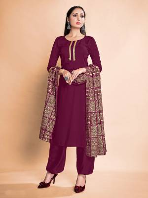 Looking This Readymade Long Dress In Fine Color Top And Bottom With Dupatta Are Rayon Fabricated Beautified With Designer Foil Printed. It Is Light In Weight And Easy To Carry All Day Long. 