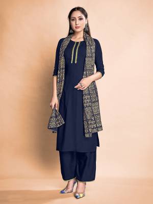 Looking This Readymade Long Dress In Fine Color Top And Bottom With Dupatta Are Rayon Fabricated Beautified With Designer Foil Printed. It Is Light In Weight And Easy To Carry All Day Long. 