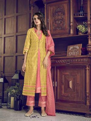 Attrective This Designer Long Length Suit In Lovely Color.Its Pretty Heavy Designer Embroidery Work Top Is Art Silk Based Paired With Russian Silk Bottom And Cotton Fabricated Dupatta Which Gives An Attractive To The Suit.