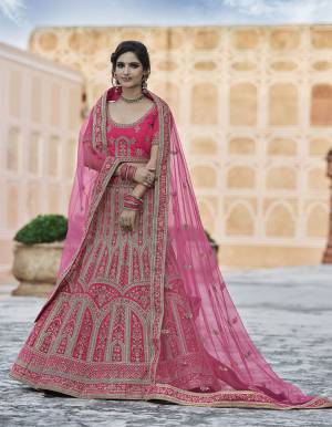 Attrective This Bridal Heavy Designer Lehenga Choli In Fine Color Fabricated On Velvet Beautified Fabric Lahenga Choli With Heavy Designer Embroidery With Hand Work.Buy Now. 