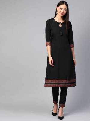 Attrective This Readymade Long Kurti With Pant In Fine Color.Kurti And Pant Are Fabricated On Crepe Beautified With Designer Printed. It Is Light In Weight And Easy To Carry All Day Long. 