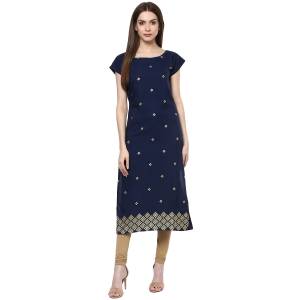 Attrective This Readymade Long Kurti In Fine Color Fabricated On Crepe Beautified With Designer Foil Printed. It Is Light In Weight And Easy To Carry All Day Long. 