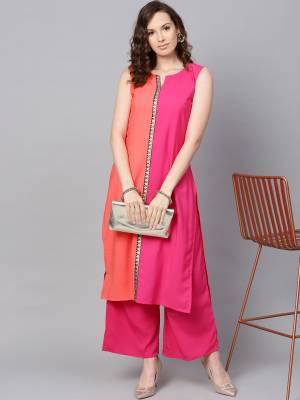 Attrective This Readymade Partywear Long Kurti In Fine Color. Its Kurti On Crepe Fabricated Beautified With Designer Printed. It Is Light In Weight And Easy To Carry All Day Long. 