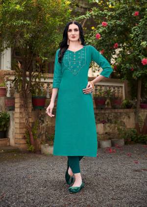 Attrective This Partywear Readymade Long Kurti In Fine Color. Its Kurti Are Nira Cotton Fabricated Beautified With Designer Multy Embroidery Work. It Is Light In Weight And Easy To Carry All Day Long. 