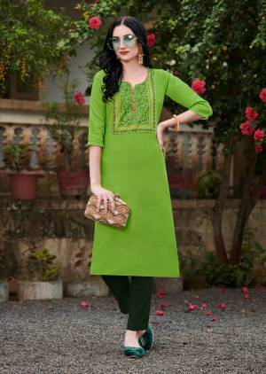 Attrective This Partywear Readymade Long Kurti In Fine Color. Its Kurti Are Nira Cotton Fabricated Beautified With Designer Multy Embroidery Work. It Is Light In Weight And Easy To Carry All Day Long. 