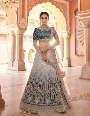 Attrective This Bridal Heavy Designer Lehenga Choli In Fine Color Fabricated On Velvet Beautified Fabric Lahenga Choli With Heavy Designer Embroidery With Zarkan Work.Buy Now. 