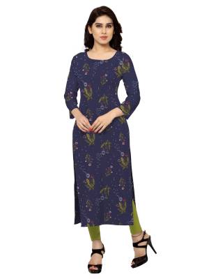 Attrective This Readymade Long Kurti In Fine Color Fabricated On Crepe Beautified With Designer Digital Printed. It Is Light In Weight And Easy To Carry All Day Long. Buy Now.