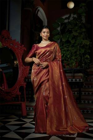 For A Proper Traditional Look , Grab This Pretty Saree In Beautifull Color Paired With Lovely Colored Blouse. This Saree Is Fabricated On Raw Silk Paired With Raw Silk Blouse Buy These Pretty Saree Collection Now