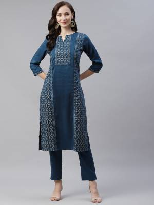 Grab This Readymade Collection Come With Pretty Colored Kurti Come With Matching Bottom And Chinon Fabricated Beautified With Designer Foil Printed