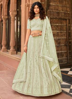 Grab These Heavy Designer Lehenga Choli In Lovely Color Paired With Pretty Designer Dupatta. Fabricated On Organza Beautified With Heavy Attractive Designer Jari,Thread Embroidery.Heavy Embroidery Is Making The Lehenga More Attractive.Buy Thses Pretty Collection Now