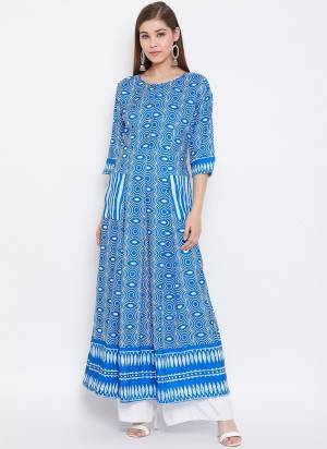 New Shade Is Here To Add Into Your Wardrobe With This Designer Readymade Gown In Pretty Color Fabricated On Muslin With Digital Print. Also It Is Available In All Regular Sizes. Buy Now