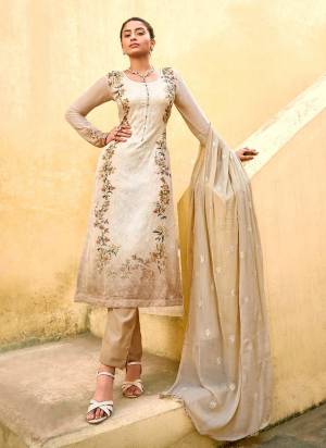 Adorn The Pretty Angelic Look In This Beautiful Suit in All Over Pretty Coored.These Top is Fabricated On Viscose Chinon Chiffon Pair With Santoon Bottom And Chinon Chiffon Dupatta.Its Beautified With Designer Work.