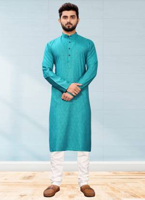 Take your ethnic style quotient to the next level by wearing this fashionable kurta set.Its Come With Cotton Fabricated Pair With Cotton Fabric Payjama.Buy Now