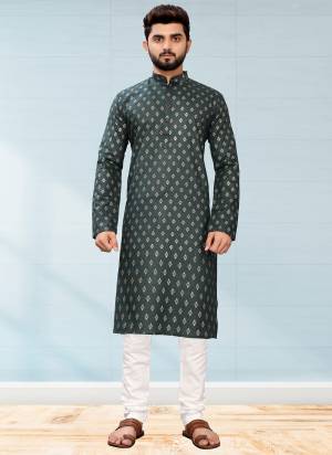 Take your ethnic style quotient to the next level by wearing this fashionable kurta set.Its Come With Cotton Fabricated Pair With Cotton Fabric Payjama.Buy Now