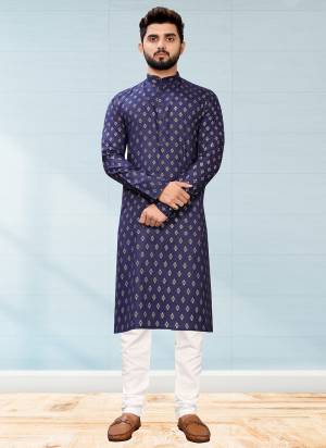 Take your ethnic style quotient to the next level by wearing this fashionable kurta set.Its Come With Cotton Fabricated Pair With Cotton Fabric Payjama.Buy Now