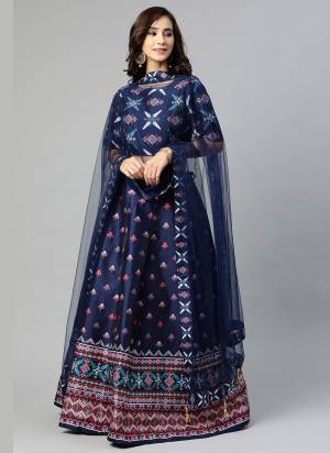 For A Pretty Look , Grab These Lehenga Come With Fine Colored Pair With Blouse And Dupatta.These Lehenga And Blouse Are Fabricated On Art Silk Based Pair With Net Blouse Its Beautified With Designer Digital Printed.