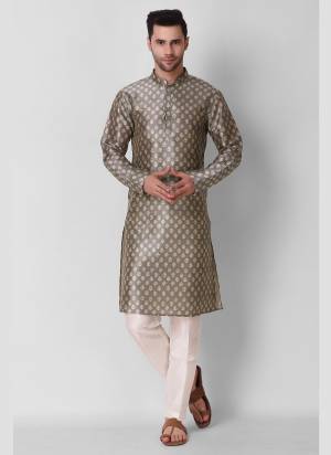 Take your ethnic style quotient to the next level by wearing this fashionable kurta set.Its Come With Art Silk Fabricated Pair With Art Silk Fabric Payjama.Buy Now