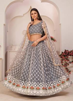 For A Different Look,Grab These Designer Lehenga in All Over Pretty Colored Pair With Blouse And Dupatta.These Lehenga Choli is All Over Net Base Fabric With Designer Work.Buy Now These Lehenga For Up Coming Wedding Season