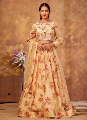 For A Designer Look,Grab These Lehenga in Beautiful Colored Pair With Designer Dupatta And Blouse.These Lehenga is Fabricated On Organza Pair With Organza Blouse And Organza Dupatta.Its Beautified With Designer Printed With Work.