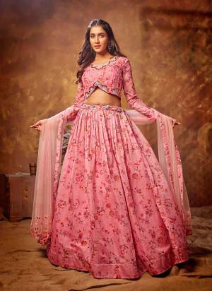 For A Designer Look,Grab These Lehenga in Beautiful Colored Pair With Designer Dupatta And Blouse.These Lehenga is Fabricated On Organza Pair With Organza Blouse And Organza Dupatta.Its Beautified With Designer Printed With Work.