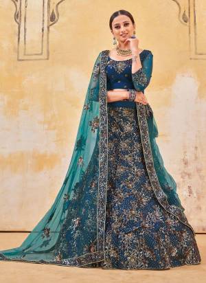 Grab These Heavy Designer Lehenga Choli in Beautiful Colored Pair Wth Designer Blouse And Dupatta.These Lehenga And Blouse Are Fabricated on Net Based Pair With Soft Net Dupatta.Its Beautified With Heavy Designer Work.