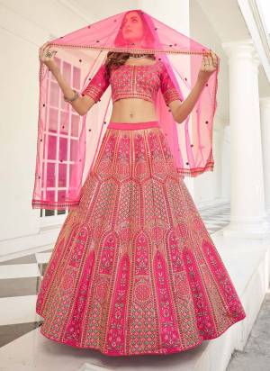 For A Beautiful Look Grab These Designer Lehenga in All Over Fine Colored.These Lehenga And Blouse Are Fabricated Silk Pair With Net Dupatta.Its Beautified With Heavy Designer Work.